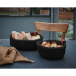 Panier en coton noir - M - Asa Sélection