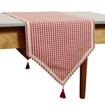 Chemin de table Mamie Carreaux 150X45 CM - Comptoir de Famille