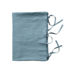 Housse de couette Lin Stone Washed Bleu Cap - Sylvie Thiriez