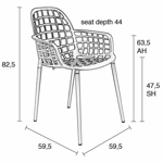 Fauteuil de jardin Albert Kuip garden - Zuiver