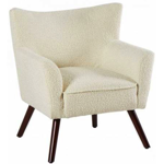 Fauteuil Wayne tissu beige