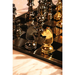 Jeu d'échecs 60x60 noir et doré