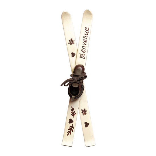 Bienvenue Skis blancs en fer - Chehoma