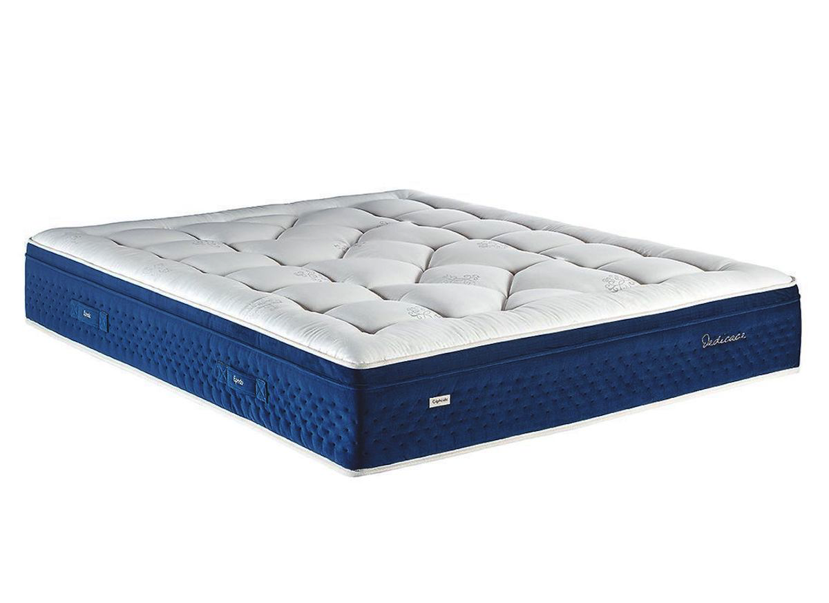 Matelas,perseide,140x190,moelleux,velour,bleu