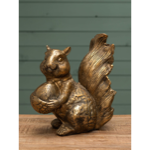 Écureuil en alu patine dorée - Chehoma 