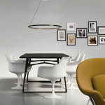 Suspension Circle avec boîtier Ø80 - noire 