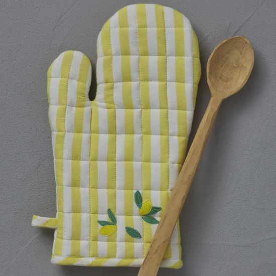 Gant de cuisine brodé Sorbet - Sylvie Thiriez