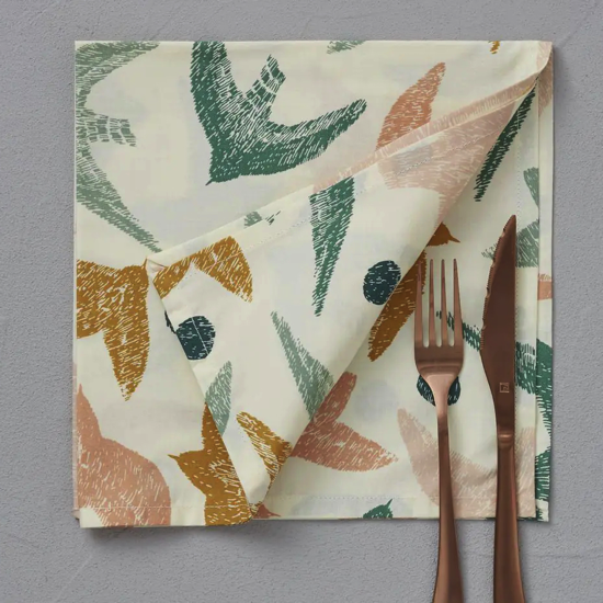 Serviette de table Petit paradis Sable - Sylvie Thiriez