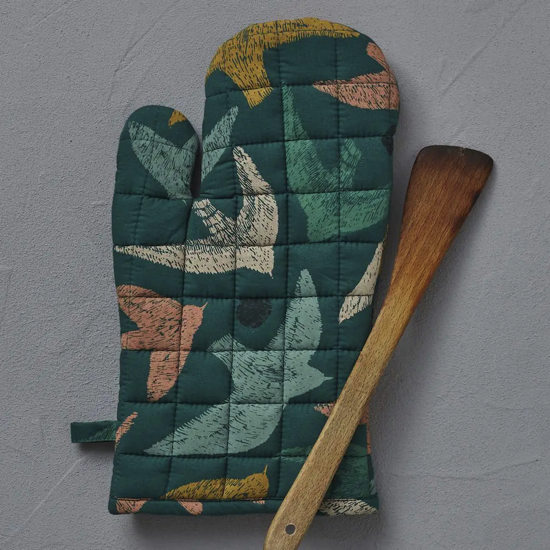 Gant de cuisine imprimée Petit paradis Agave - Sylvie Thiriez