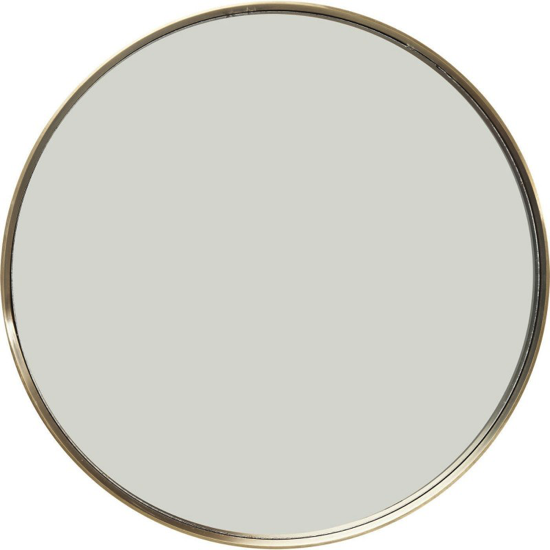 Miroir curve rond laiton Ø60 - Kare Design