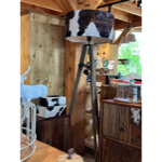 Bovino floor lamp walnut stained pine 