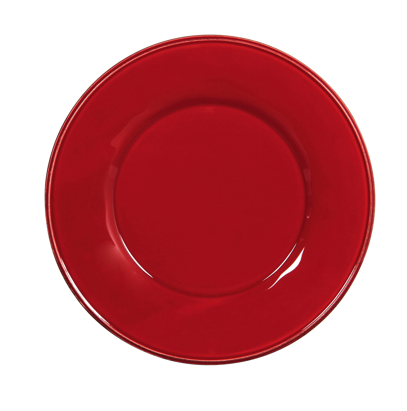 Assiette Plate Constance Rouge C T Table Cosy Maison