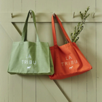 Tote bag Tribu Vert Herbe - Sylvie Thiriez