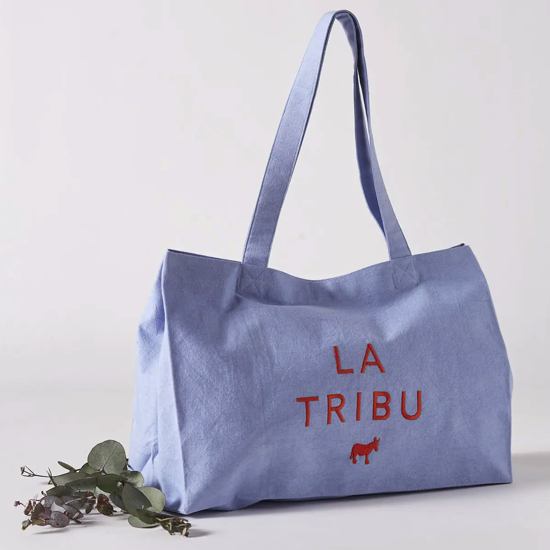 Tote bag Tribu Bleu Ciel - Sylvie Thiriez