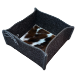 Vide poche feutrine & peau Mountain - Catia Luca