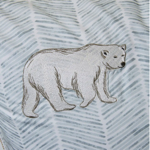 Taie d'oreiller brodée Spitzberg - Sylvie Thiriez