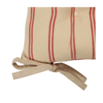 Galette de chaise Campagne Rouge 40x40 - Comptoir de Famille