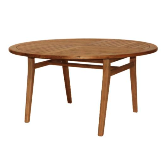 Table ronde en teck ANAMI D150