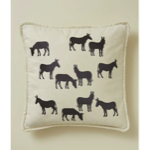 Housse de coussin 45x45 RDV Au pré beige - Sylvie Thiriez