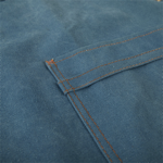 Tablier en cuir et toile vintage n°325 - Dénim foncé