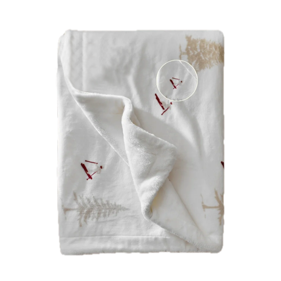 Plaid polaire Skieurs 150x200