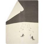 Savona plaid velours Skieurs Smoke - 150x200