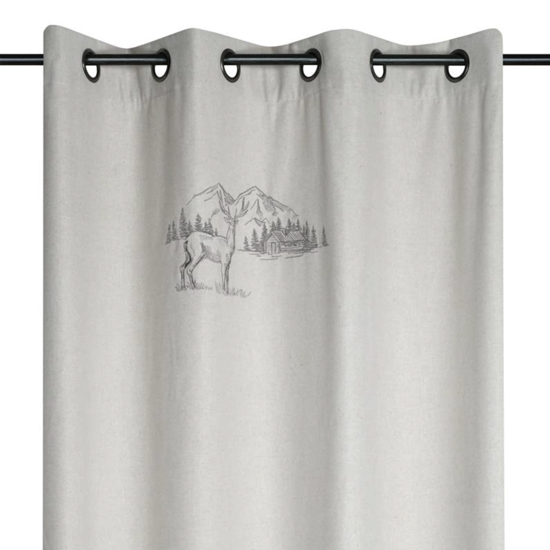 Pan de rideau Planay Naturel - 135x260