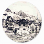 Plat de présentation Megève - Angel Des Montagnes