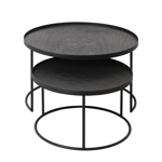 set de tables basses pour plateaux ronds S/L  - Ethnicraft