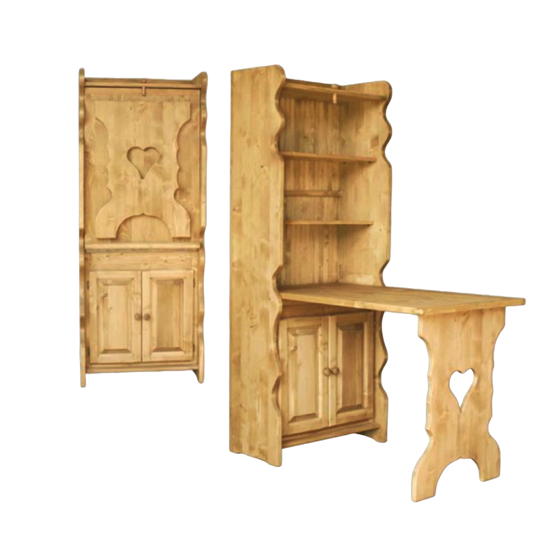 Table de berger 2 portes cirée