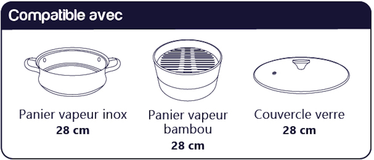 L'Incroyable Poêle anti-adhérente 28 cm