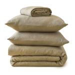 Taie d'oreiller Lin Stone Washed Beige Malt - Sylvie Thiriez