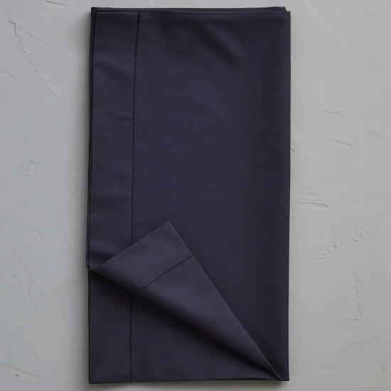 Taie de traversin percale unie Pierre Bleue - 43x185 - Sylvie Thiriez