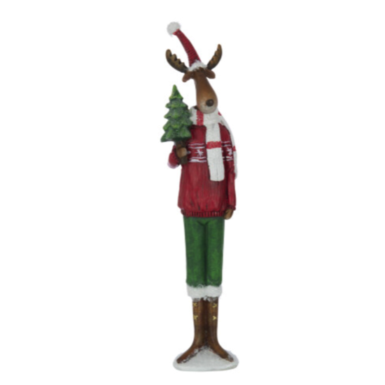 Cerf rouge et vert - M H26 - Sapin