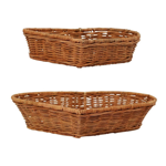 Corbeille coeur en rotin Fantine 32x30xH6