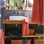 Gant de toilette Après-ski rose thé - Sylvie Thiriez