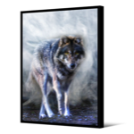 Toile CA noir Loup Tika 65x92,5 TOIR 73969