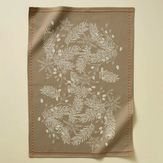 Torchon jacquard - Bonne étoile naturel - 50x70 - Sylvie Thiriez