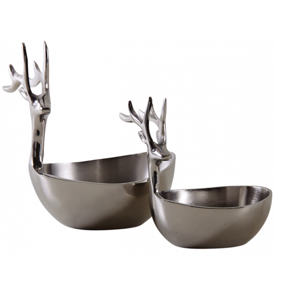 Corbeille cerf aluminium - Grand modèle