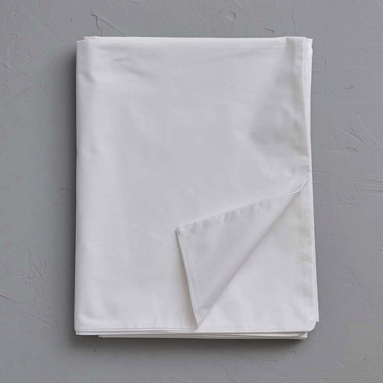 Housse de couette percale unie Blanc - Sylvie Thiriez