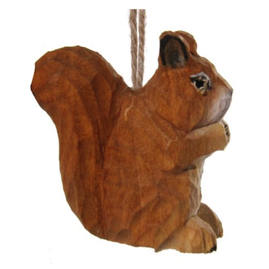 Écureuil en bois à suspendre 5 cm