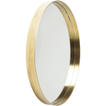 Miroir curve rond laiton Ø60 - Kare Design