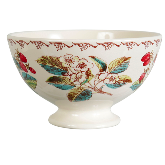 Bol fleur fraise des bois - Comptoir de Famille