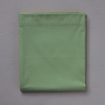 Drap plat coton uni Vert Romarin - Sylvie Thiriez