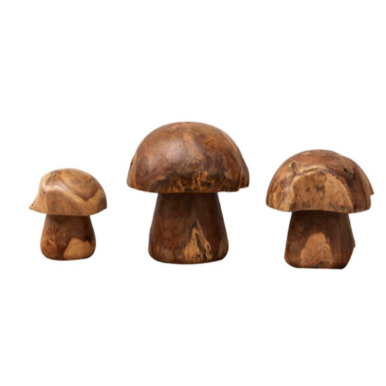 Champignon en teck GM - Chehoma