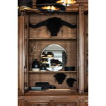Trophée suédine Yack XXL Noir 120x55 cm - Maison Yak