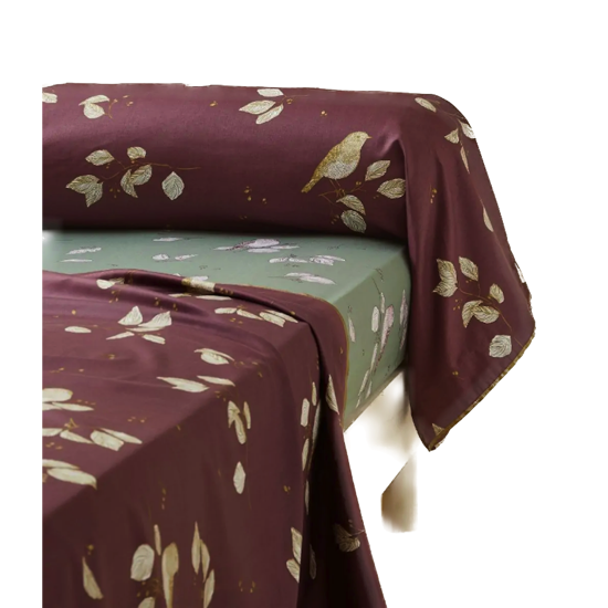 Drap plat imprimé Entre les branches - Sylvie Thiriez