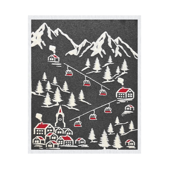 Plaid Villagio gris foncé 145x200-Village