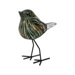 Deco Moineau Serin Emeraude &amp; Doré - Côté Table