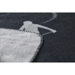 Savona plaid velours Skieurs Anthracite - 150x200